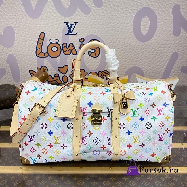 Fortok Louis Vuitton x TM Keepall Bandoulière Bag M13742 45x20x27cm - 1