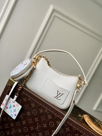Fortok Louis Vuitton x TM Marellini Bag White M13100 19x6.5x13.5cm