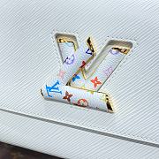 Fortok Louis Vuitton x TM Twist MM Slim Bag White M13678 23x8x16cm - 6