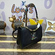 Fortok Louis Vuitton x TM Twist MM Slim Bag Black M13243 23x8x16cm - 3