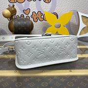Fortok Louis Vuitton Diane Handbag Grey M14214 23x16x8.5cm - 6