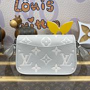 Fortok Louis Vuitton Diane Handbag Grey M14214 23x16x8.5cm - 4