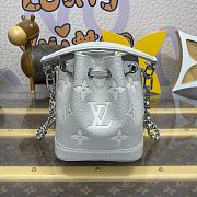Fortok Louis Vuitton Nano Noé Handbag Grey M14224 13x16x10cm - 4