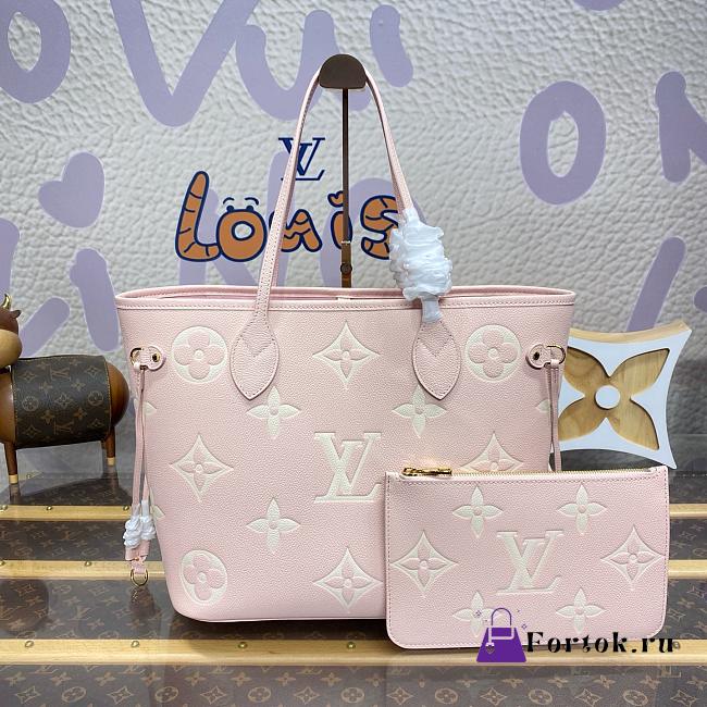 Fortok Louis Vuitton Neverfull Bag Pink M14210 31x28x14cm - 1