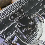 Fortok Louis Vuitton Silver Embossed Box Bag M45673 22.5x14.5x11.5cm - 6