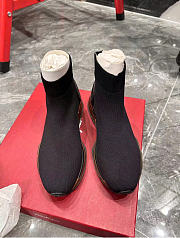 Fortok Salvatore Ferragamo Ladies Gancini Sock Sneakers - 2