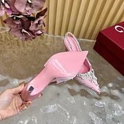 Fortok Gucci Pump With Crystals Light Pink Satin - 5