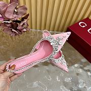 Fortok Gucci Pump With Crystals Light Pink Satin - 2