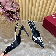 Fortok Gucci Pump With Crystals Black Satin - 5