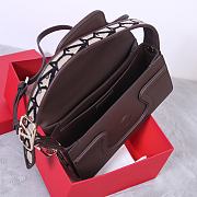 Fortok Valentino Garavani La Grand Deuxieme Toile Shoulder Bag Brown 28x25x6cm - 6