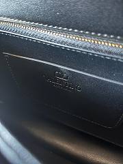  Fortok Valentino Garavani Vain Calfskin Handbag Black 24x16x8cm - 2