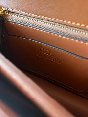 Fortok Valentino Garavani Vain Calfskin Handbag Brown 24x16x8cm - 4