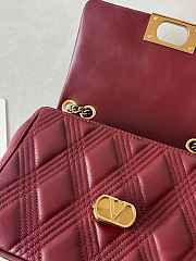 Fortok Valentino Garavani Bag In Burgundy Quilted Lambskin 23x17x8cm - 2