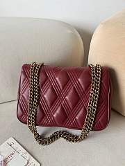 Fortok Valentino Garavani Bag In Burgundy Quilted Lambskin 23x17x8cm - 5