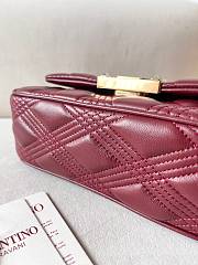 Fortok Valentino Garavani Bag In Burgundy Quilted Lambskin 23x17x8cm - 6