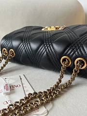 Fortok Valentino Garavan Bag In Black Quilted Lambskin 23x17x8cm - 4