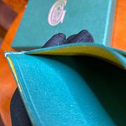 Fortok Goyard Card Holder Green 10.5x7.3cm - 6