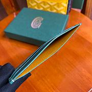 Fortok Goyard Card Holder Green 10.5x7.3cm - 5