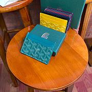 Fortok Goyard Card Holder Green 10.5x7.3cm - 2