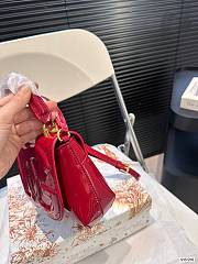 Fortok Dolce & Gabbana DG Logo Bag Red Patent Leather 15.5x13.5cm - 5