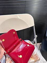 Fortok Dolce & Gabbana DG Logo Bag Red Patent Leather 15.5x13.5cm - 3