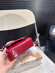 Fortok Dolce & Gabbana DG Logo Bag Red Patent Leather 15.5x13.5cm - 2