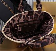 Fortok Dolce & Gabbana Rattan Woven Bag Brown Logo 35x26x16cm - 2