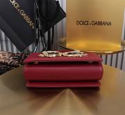 Fortok Dolce & Gabbana Mini Burgundy Leather Handbag 18x10x5cm - 6