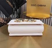 Fortok Dolce & Gabbana Mini White Leather Handbag 18x10x5cm - 6
