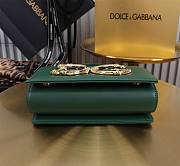 Fortok Dolce & Gabbana Mini Green Leather Handbag 18x10x5cm - 5