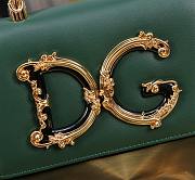 Fortok Dolce & Gabbana Mini Green Leather Handbag 18x10x5cm - 3