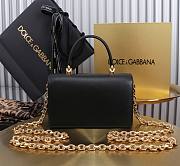 Fortok Dolce & Gabbana Mini Black Leather Handbag 18x10x5cm - 5