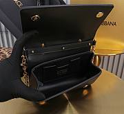 Fortok Dolce & Gabbana Mini Black Leather Handbag 18x10x5cm - 2