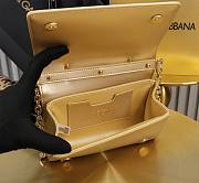 Fortok Dolce & Gabbana Mini Gold Leather Handbag 18x10x5cm - 4