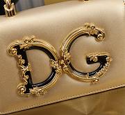 Fortok Dolce & Gabbana Mini Gold Leather Handbag 18x10x5cm - 2