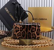 Fortok Dolce & Gabbana Mini Leopard Patent Leather Handbag 18x10x5cm - 5