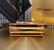 Fortok Dolce & Gabbana Mini Gold Patent Leather Handbag 18x10x5cm - 5