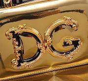 Fortok Dolce & Gabbana Mini Gold Patent Leather Handbag 18x10x5cm - 2