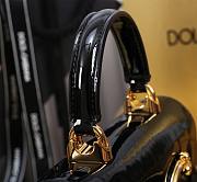 Fortok Dolce & Gabbana Mini Black Patent Leather Handbag 18x10x5cm - 4