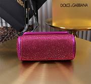 Fortok Dolce & Gabbana Lizard Pattern Diamond Sicily Pink 14x16x6cm - 6