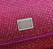 Fortok Dolce & Gabbana Lizard Pattern Diamond Sicily Pink 14x16x6cm - 2