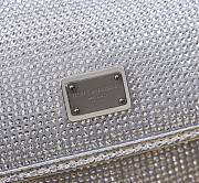 Fortok Dolce & Gabbana Lizard Pattern Diamond Sicily Silver 14x16x6cm - 2