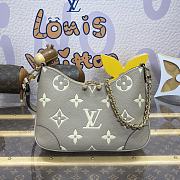 Fortok Louis Vuttion Boulogne Bag Grey & Cream M13224 29x9.5x16cm - 1