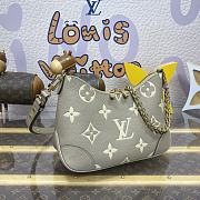 Fortok Louis Vuttion Boulogne Bag Grey & Cream M13224 29x9.5x16cm - 6