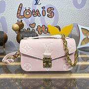 Fortok Louis Vuitton Pochette Métis East West Bag Pink & Beige M14208 21.5x13.5x6cm  - 1