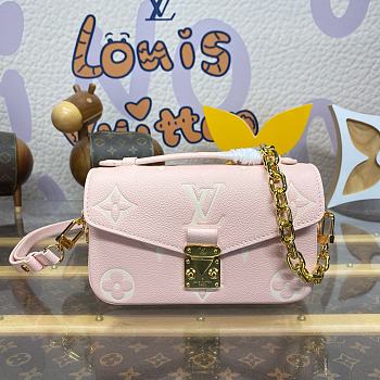 Fortok Louis Vuitton Pochette Métis East West Bag Pink & Beige M14208 21.5x13.5x6cm 