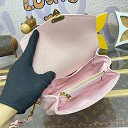 Fortok Louis Vuitton Pochette Métis East West Bag Pink & Beige M14208 21.5x13.5x6cm  - 2