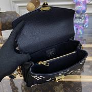 Fortok Louis Vuitton Pochette Métis East West Bag Black & Beige M46596 21.5x13.5x6cm  - 6