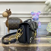 Fortok Louis Vuitton Pochette Métis East West Bag Black & Beige M46596 21.5x13.5x6cm  - 3