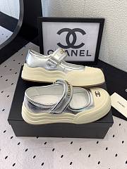 Fortok Chanel 25K Shoes White & Silver - 3